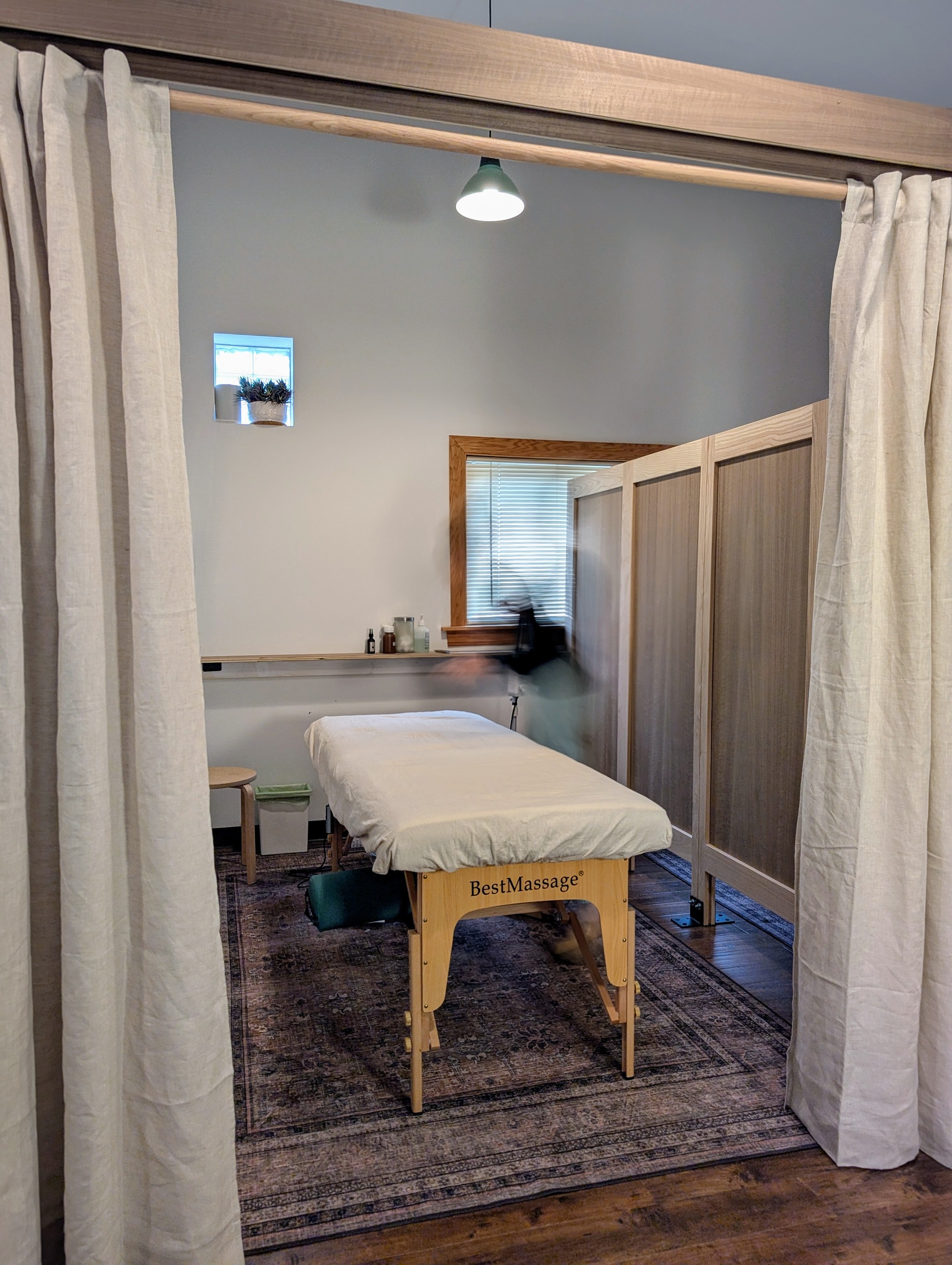 Massage Therapy Room at BEING Acupuncture & Wellness